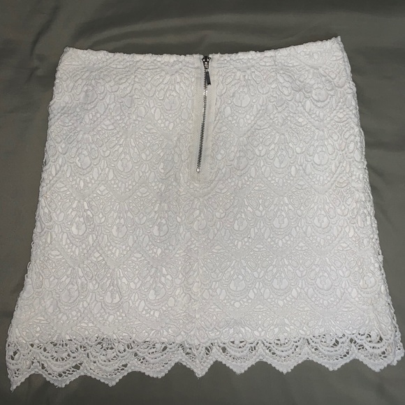 White Crochet Skirt - Picture 3 of 4
